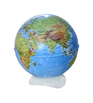GÜRBÜZ MİNİ GLOBE FİZİKİ KÜRE KALEMTRAŞ 10 CM