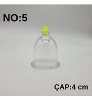 Hacamat & Masaj Kupası No:5 Silikon Tıpalı 10 adet
