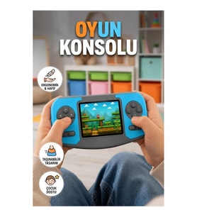 Taşınabilir Mini El Oyun Konsolu Çocuklar İçin Eğlenceli Oyun Cihazı