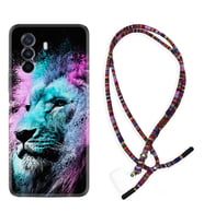 Huawei Nova Y70 Y90 Nova 9 SE  Kılıf Boyun Asklı Rasta Silikon Pink Blue Leon 1603