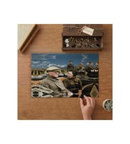 Mustafa Kemal Atatürk ve Sabiha Gökçen Tasarımı 240 parça Ahşap Puzzle Ahşap Kutuda MP06364