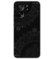 Xiaomi Mi 13T Pro Kılıf HD Desen Baskılı Arka Kapak - Siyah Mandala