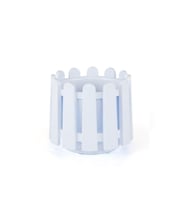 Omnipazar SO-İS02 İstanbul Dekoratif Yuvarlak Saksı 2,6 lt No 2 Beyaz (01001)