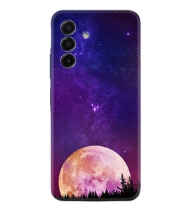 Samsung Galaxy A17 Kılıf Boutique Baskılı Resimli Mor Ay Pcode -025