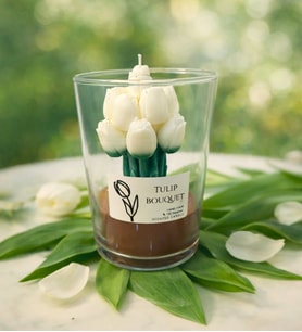 KUTU FESTİVALİ LALE BUKETİ MUM / TULIP BOUQUET CANDLE
