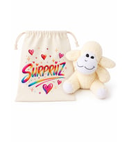 Peluş Kuzu Oyuncaklı Sürpriz Hediye Çantası