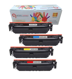 HP 4203 MFP4303 230X ÇİPLİ MUADİL TONER SET YÜKSEK KAPASİTE W2300X W2301X W2302X W2303X 4 RENK