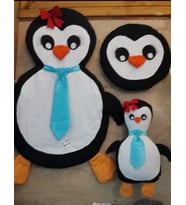 Penguen Alt Açma Takımı Organik Bez Oyuncak