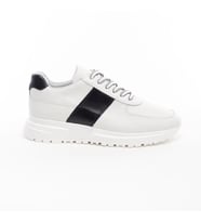 Bağcıklı Hakiki Deri Erkek Sneaker (Beyaz)