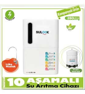 Sulook Pompalı Su Arıtma Cihazı 10 Aşamalı Green Technology,Mineral Destekli
