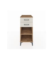 Kronos Komodin Tek Raflı 2 Çekmeceli 44x59x96 Çam-Aytaşı