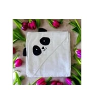 Panda Motifli Çocuk Bebek Havlu Ve Kese Seti 5 li Takım