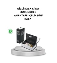 Mey İthalat® Gizli Kitap Kasa – Metal Gövdeli, Anahtarlı