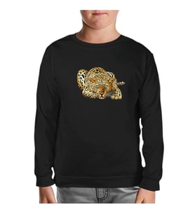 Kaplan - Look Siyah Çocuk Sweatshirt