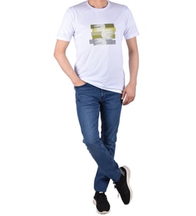 RYM-8010 BİSİKLET YAKA TİŞÖRT (Beyaz)