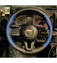 DİKİŞLİ DİREKSİYON KILIFI SİYAH / MAVİ DERİ SİYAH DİKİŞLİ MERCEDES SPRİNTER VİTO İÇİN