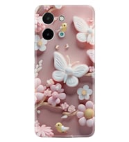 Vivo Y28 Kılıf Boutique Baskılı Resimli Pembe Kelebekler Pcode -088