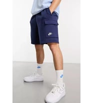 Nike Sportswear Clup Fleece Erkek Lacivert Kargo Cepli Şort (Lacivert)