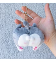 Sevimli Peluş Kedi Poposu Anahtarlık Çanta Süsü