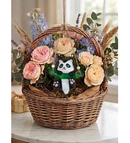 Sallanan Panda Biblo / Askılı Dekoratif Figür