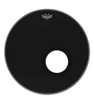REMO P3-1020-ES-DM Powerstroke 3 Ebony Delikli (20")  Mikrofon Delikli Ön Deri