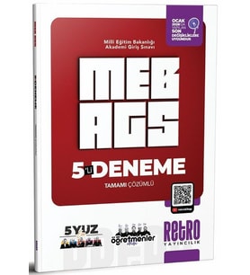 2026 MEB AGS Tüm Dersler Tamamı Çözümlü 5 Deneme Retro Yayıncılık
