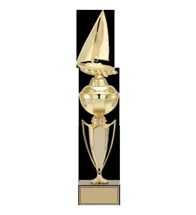 ODAK KUPA - Figürlü Kupalar - Yelken Figürlü Kupalar FG-067 B - 46 cm