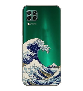 Huawei P40 Lite Uyumlu Baskılı Yumuşak Silikon Şeffaf Telefon Kılıfı
