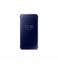 Galaxy S6 ile Uyumlu Clear View Cover Siyah EF-ZG920BBEGWW
