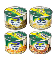 Burcu Konserve 400 gr Teneke 4 lü Hazır Yemek Karma Paket