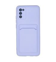 Northcity Samsung Galaxy A02S Kılıf Kelvin Kartvizitli Silikon - Lila