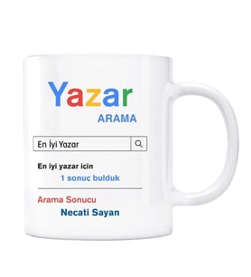 Kişiye Özel İsimli Arama Motoru Kupa Bardak - Yazar