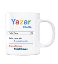 Kişiye Özel İsimli Arama Motoru Kupa Bardak - Yazar