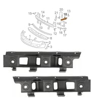 Passat B6 Sol Ön Tampon Bağlantı Braketi 2006-2011 3C0807183