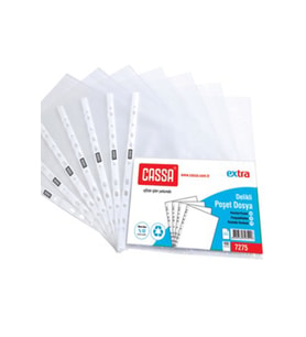 Extra Şeffaf Poşet Dosya 100 lü (1 paket)