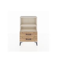 Arges Komodin 2 Raflı 2 Çekmeceli 60x30x96 Aytaşı-Çam