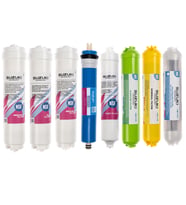 Kapalı Kasa Su Arıtma Cihazı Tam Set (8 Filtre) Mineral, Detoks Ve Alkali Filtre İlaveli (Beyaz - Antrasit)