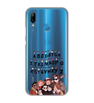 Huawei P20 Lite Uyumlu Stranger Things Desenli Şeffaf Telefon Kılıfı