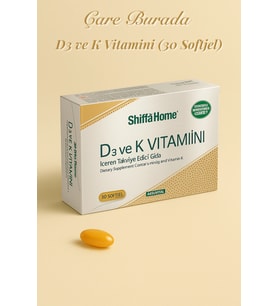 D3 + K2 Vitamini Softjel 1340 mg (30 Adet)
