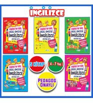 4 - 7 Yaş İngilizce Eğitim Seti 5 Kitap (Çok Renkli)