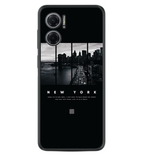 Xiaomi Redmi Note 11E Kılıf Silikon Desen Özel Seri New York 1612