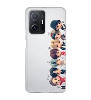 Xiaomi Mi 11T - 11T Pro Uyumlu Bts Tüm Karakterler Tasarımlı Şeffaf Telefon Kılıfı