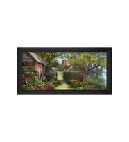 Manzara Temalı Kanvas Tablo 50 x 70 cm Siyah Çerçeve