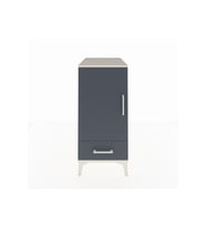 Kronos Komodin 3 Raflı Tek Çekmeceli Tek Kapaklı 44x59x96 Aytaşı-Antrasit