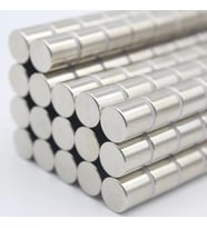 100 Adet 4x4 Mm Yuvarlak Neodyum Mıknatıs N35 Güçlü Magnet Nikel Kaplama