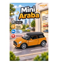 Welly Die Cast New Mini Çek Bırak Metal Model Araba