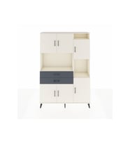 Arges Dolap 9 Raflı 2 Çekmeceli 6 Kapaklı 132x30x195 Aytaşı-Aytaşı/Antrasit