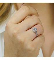 Minimal Baget Taşlı 925 Ayar Gümüş Kadın Yüzük
