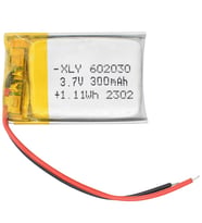 Powermaster 3.7 Volt 300 mAh Li-iOn 60x20x30mm Lityum Ciklet Polimer Pil Şarjlı