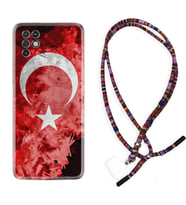 INFINIX Note 11 Pro Note 10 Hot 9 Play Kılıf Boyun Asklı Rasta Silikon Şanlı Türk Bayrağı 1315